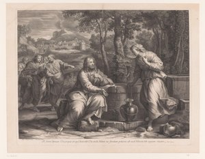 Christ and the Samaritan Woman at the Well by Etienne Baudet
