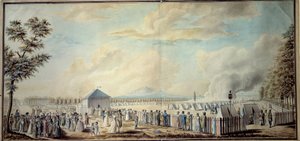 French Revolution: Military Camp of the School of Mars by Etienne Bericourt