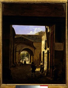 The Courtyard of a Driving House in the Rue Saint Denis Known as Courtyard Sainte Catherine