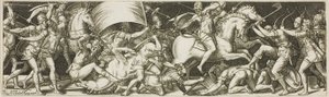 Battle of Cavaliers and Infantrymen by Etienne Delaune
