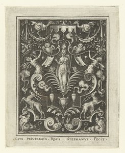 Bellona, Flat Decorations with God Figures in a Grotesque Frame (later version) (series title)