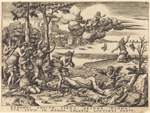 Diana Mourning the Death of Orion by Etienne Delaune
