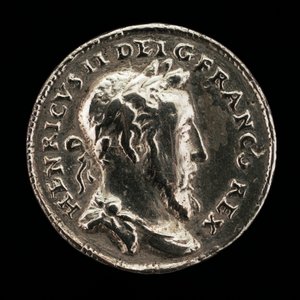 Henri II, 1519-1559, King of France 1547 [obverse] by Etienne Delaune