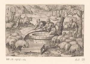 Jacob Lifts the Stone from the Well