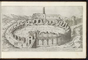 Amphitheatrum Castrense in Rome by Etienne Duperac