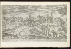 Monte Celio in Rome by Etienne Duperac