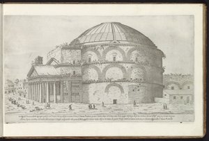 Pantheon in Rome by Etienne Duperac