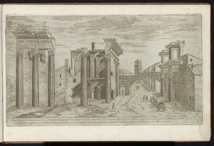Ruins on the Forum of Nerva by Etienne Duperac