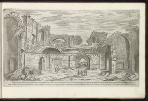 Ruins of the Baths of Caracalla in Rome by Etienne Duperac