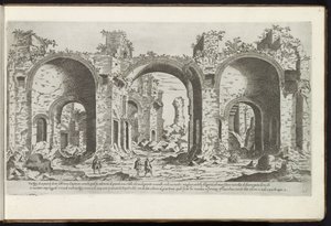 Ruins of the Baths of Caracalla in Rome by Etienne Duperac