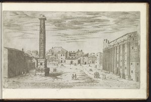 Column of Antoninus Pius in Rome by Etienne Duperac