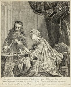 Woman Sealing a Letter