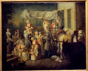 The Arrival of Nurses by Étienne Jeaurat