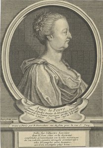 Portrait of Anne Dacier née Le Fèvre by Etienne Jehandier Desrochers
