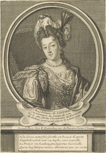 Portrait of Madeleine de Scudéry by Etienne Jehandier Desrochers