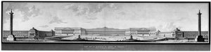 Project for the Renovation of the Castle of Versailles, Elevation and Perspective - E.L. Boullée