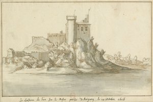 View of the Château de Lair on the Rhône near Avignon, October 17, 1616