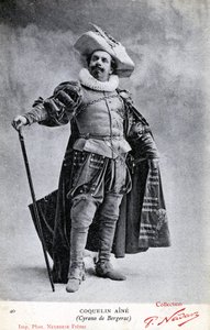 Constant Coquelin aka as Coquelin aîné (1841 - 1909) in the costume of Cyrano de Bergerac by Etienne Neurdein