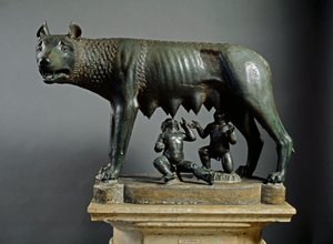 Capitoline Wolf, sculpture of Etruscan origin dating from 500 BC
