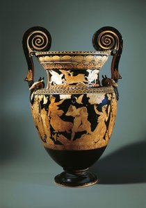 Red-Figure Volute Krater Depicting Peleus Kidnapping Thetis
