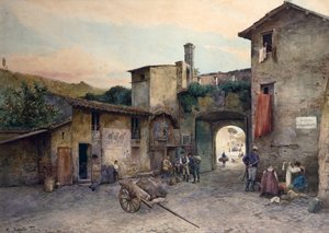 Port Cavalry (Porta Cavalleggeri) in Rome (from the series Roma sparita)