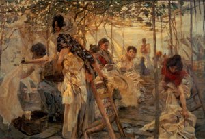Laundresses by Ettore Tito