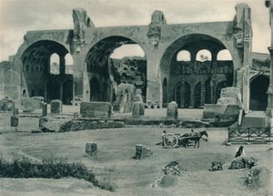 Basilica of Maxentius and Constantine in the Forum Romanum, Rome, Italy by Eugen Poppel