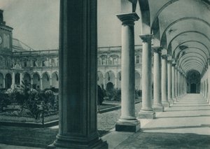 Cloisters in the Monastery of San Martino, Near Naples, Italy by Eugen Poppel