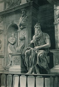 Moses, sculpture in the Church of San Pietro in Vincoli, Rome, Italy, c1926 1927