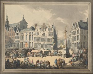 Place de Meir at Antwerp by Eugen Poppel