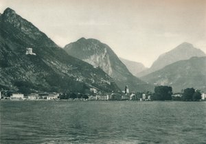Riva del Garda from Lake Garda, Italy, 1927 by Eugen Poppel