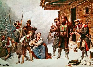 Capture of Andreas Hofer on January 19 by Eugen von (after) Blaas