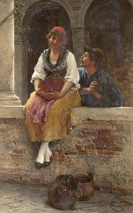 The Offer by Eugen von Blaas