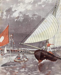 Regattas at Le Havre in 1892, based on Mr. Courboin