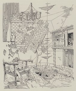 Scene from La Dame de Gai-Fredon, by Quatrelles (Ernest L