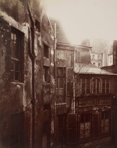 Courtyard in Rouen by Eugène Atget
