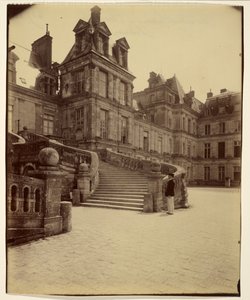 Fontainebleau - Cour des Adieux by Eugène Atget