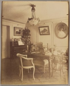 Interior of Mr. F., Stockbroker, Rue Montaigne by Eugène Atget