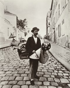 Lampshade Merchant by Eugène Atget