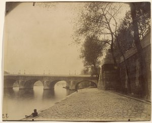 Port of La Mégisserie by Eugène Atget