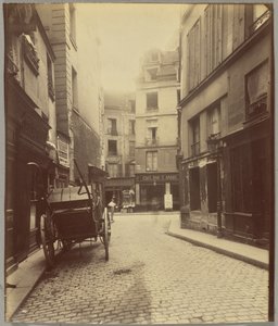 Rue Mazet and Rue Saint-André-des-Arts by Eugène Atget