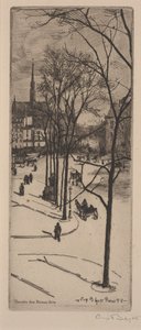 A Paris Street by Eugene Bejot