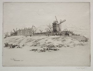 Moulin de la Galette, Montmartre by Eugene Bejot