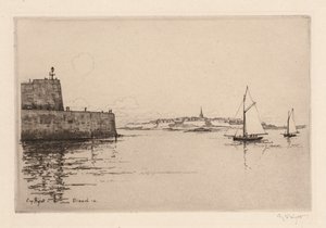 Saint-Malo Viewed from Dinard by Eugene Bejot