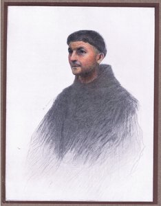 A friar by Eugene Burnand