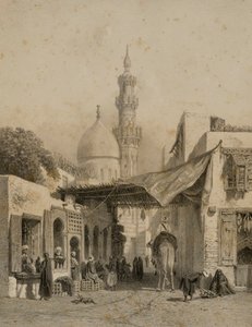 Mosque of Aboulala in Boulaq by Eugene Ciceri