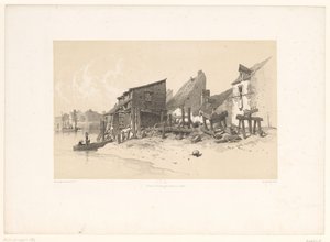 Riverbank with Houses and Watermill (Picturesque Landscapes)