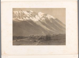 View of Chamonix at the Foot of Mont Blanc