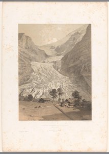 View of the Upper Grindelwald Glacier (Views in Switzerland and Savoy) by Eugene Ciceri