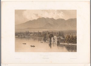 View of the Shores of Lake Thun (series: Views in Switzerland, Savoy, and Tyrol)